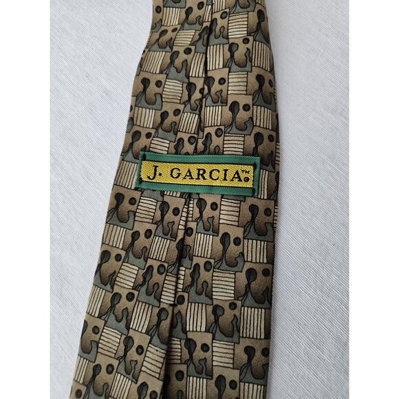 J Garcia Collectors Edition Stonehenge 100% Silk Hand Sewn in USA Mens Necktie - Picture 6 of 6